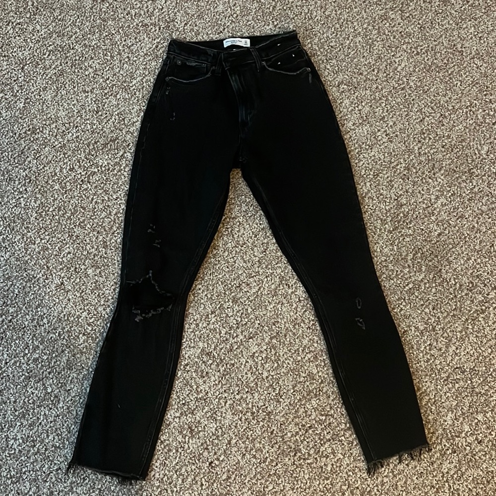 Abercrombie & Fitch Black Skinny High Rise Jeans